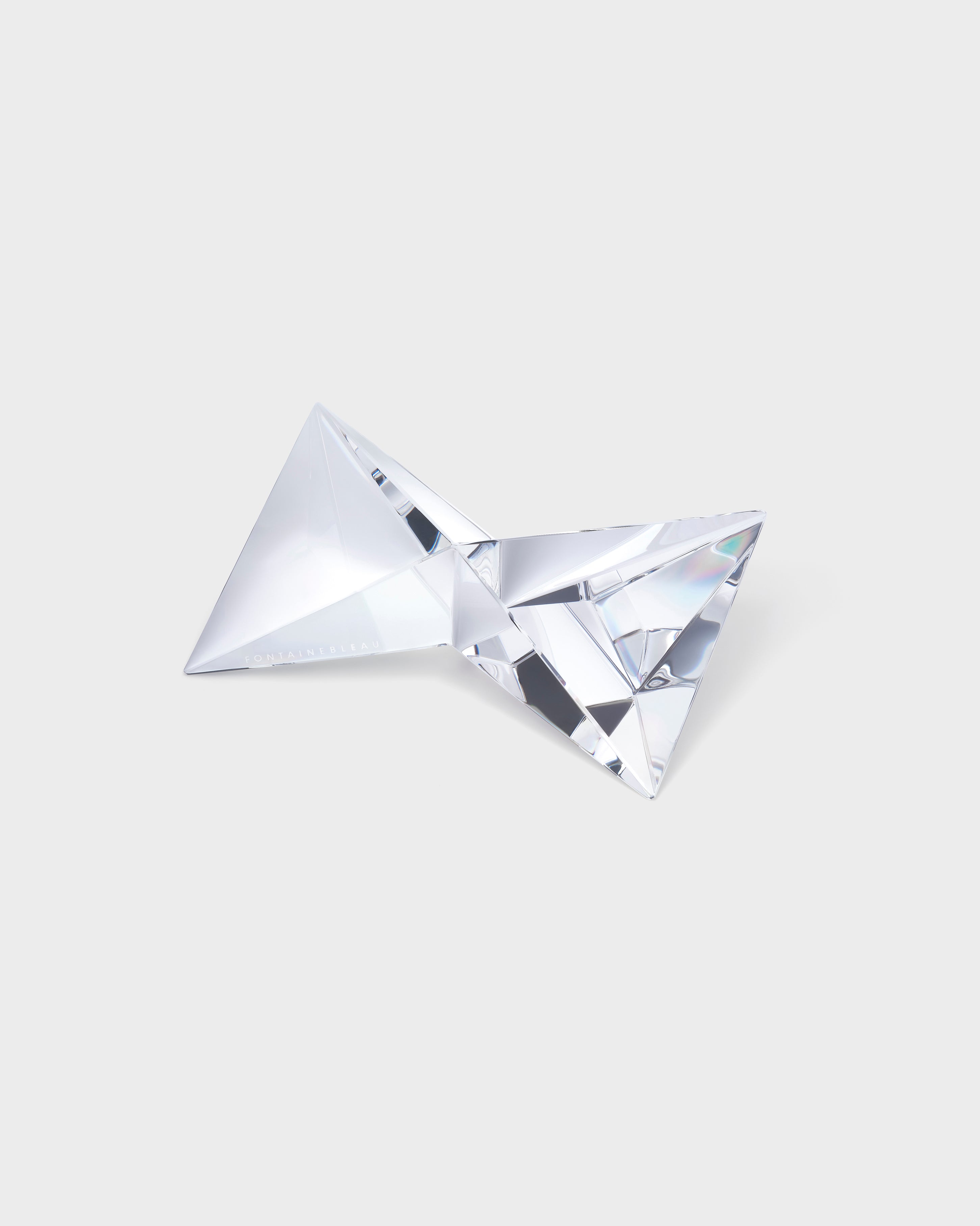 Crystal 3D Bowtie Paperweight
