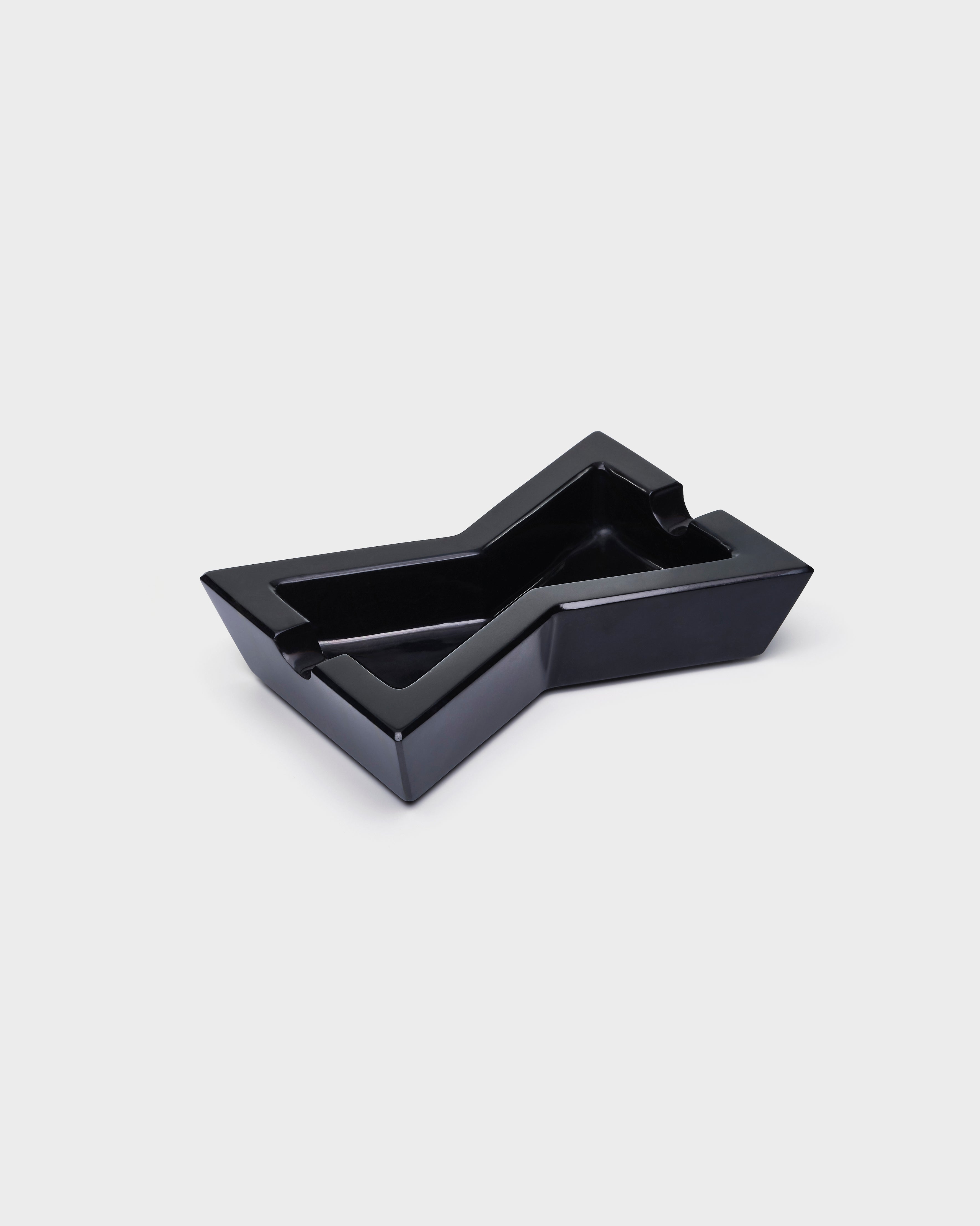 Stone Bowtie-Shaped Ashtray