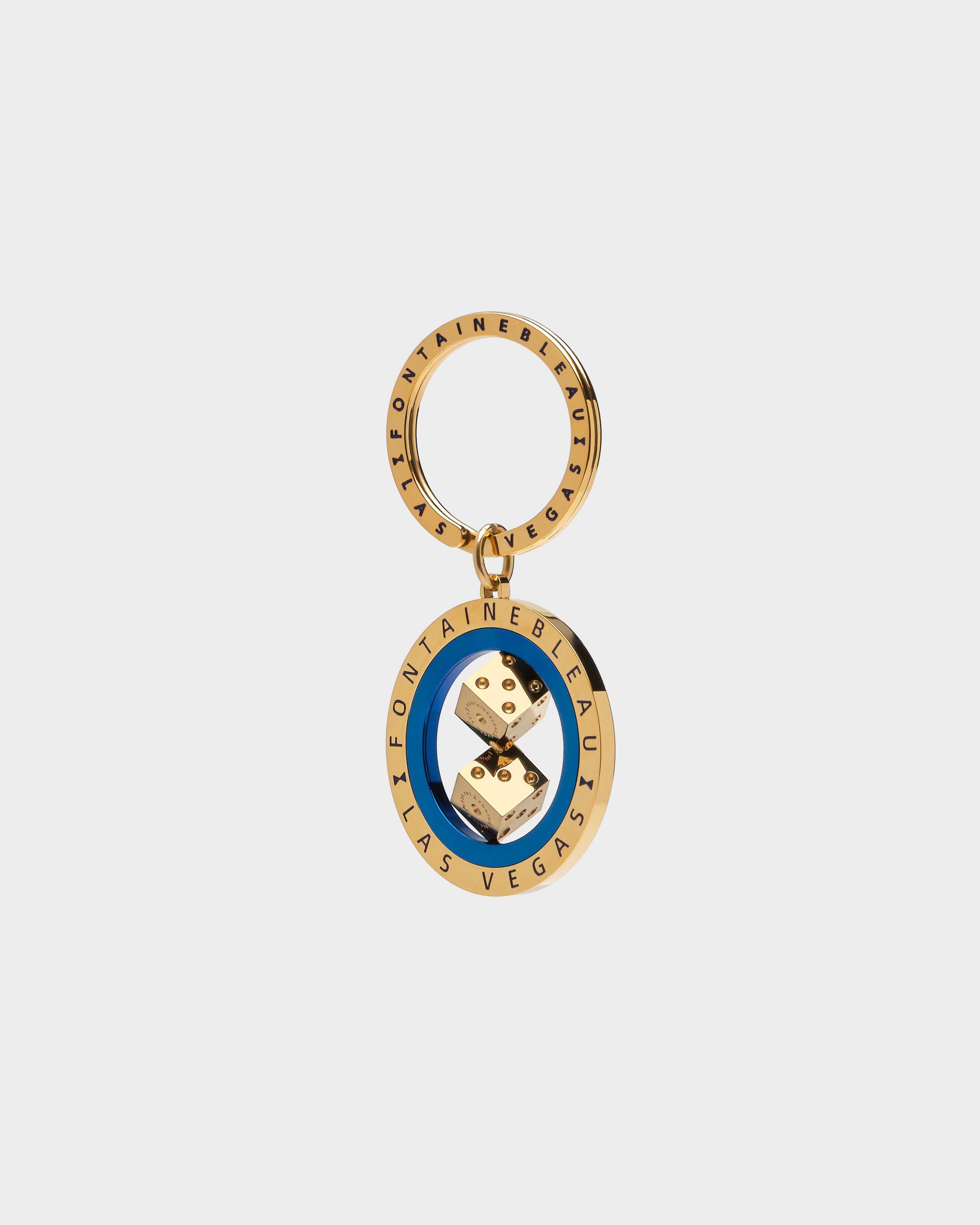 Spinning Dice Cutout Keychain