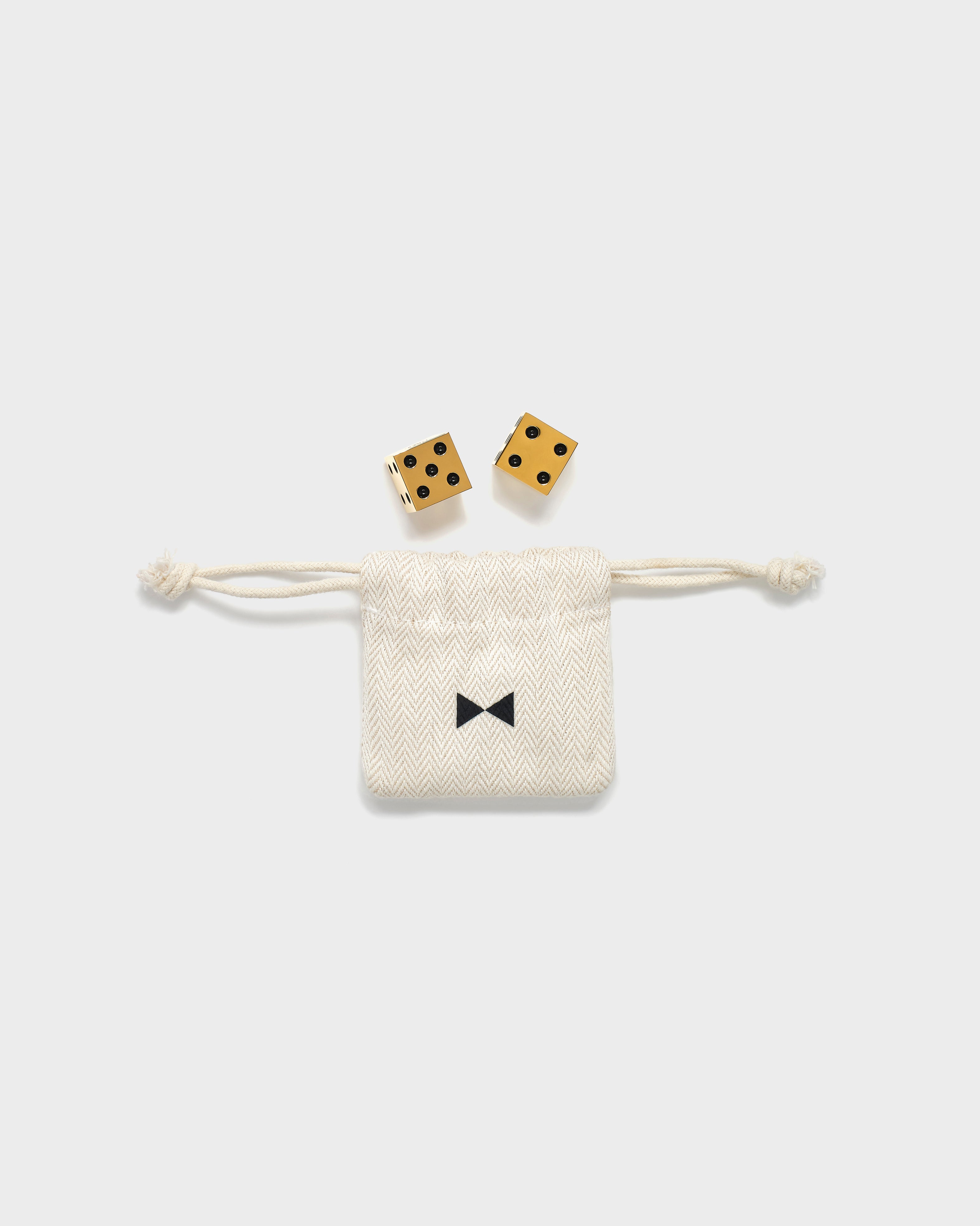 Mini Dice with Drawstring Pouch