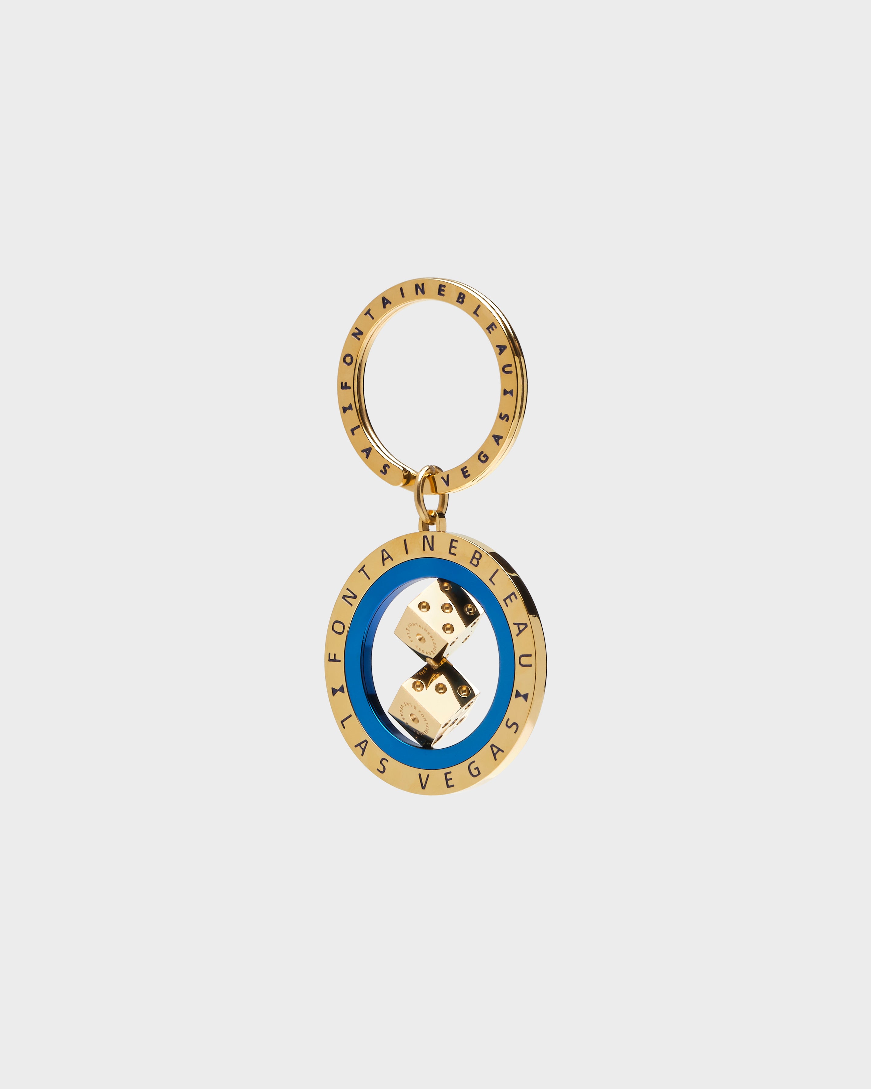 Spinning Dice Cutout Keychain