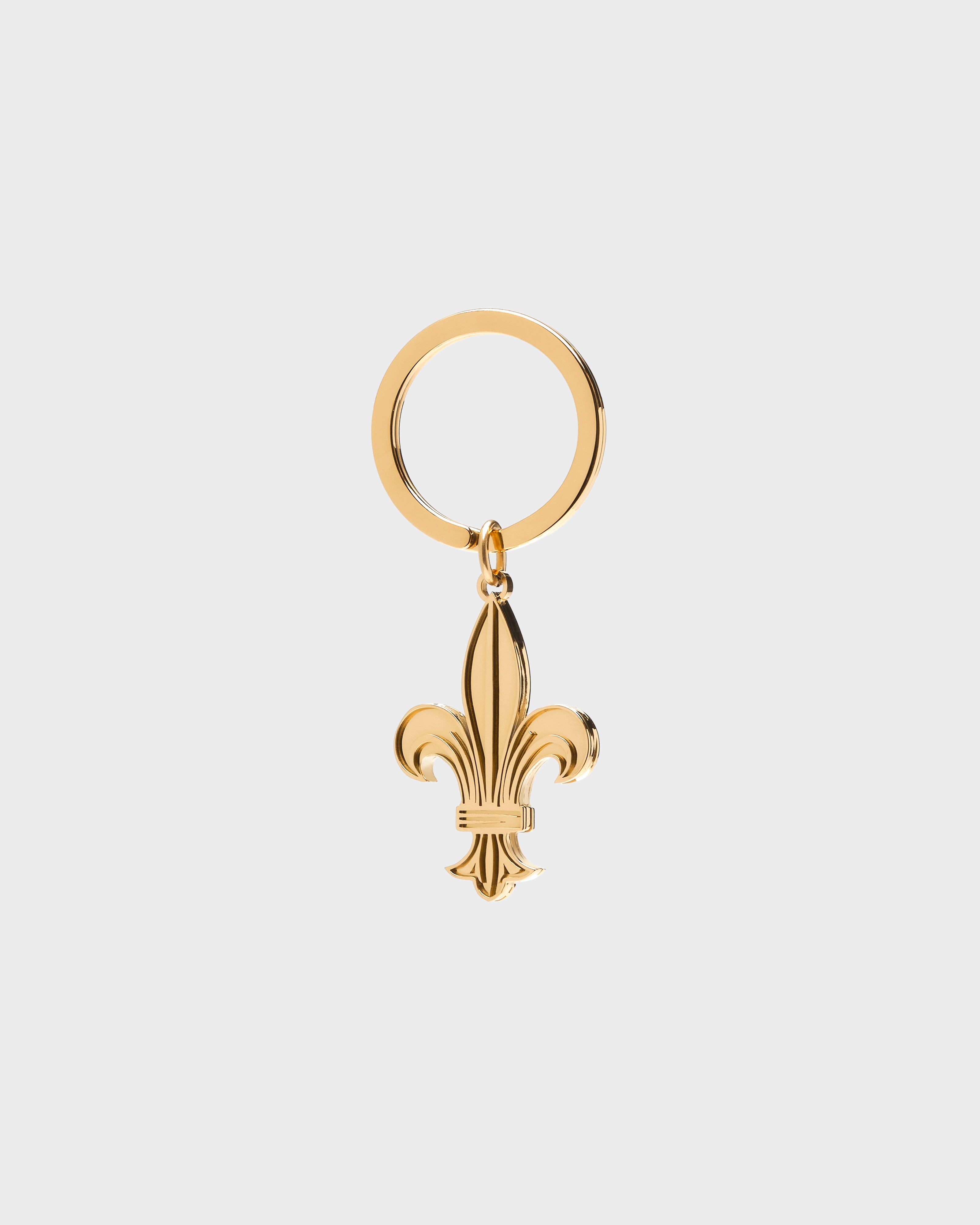"Fleur de Lis" Metal Keychain