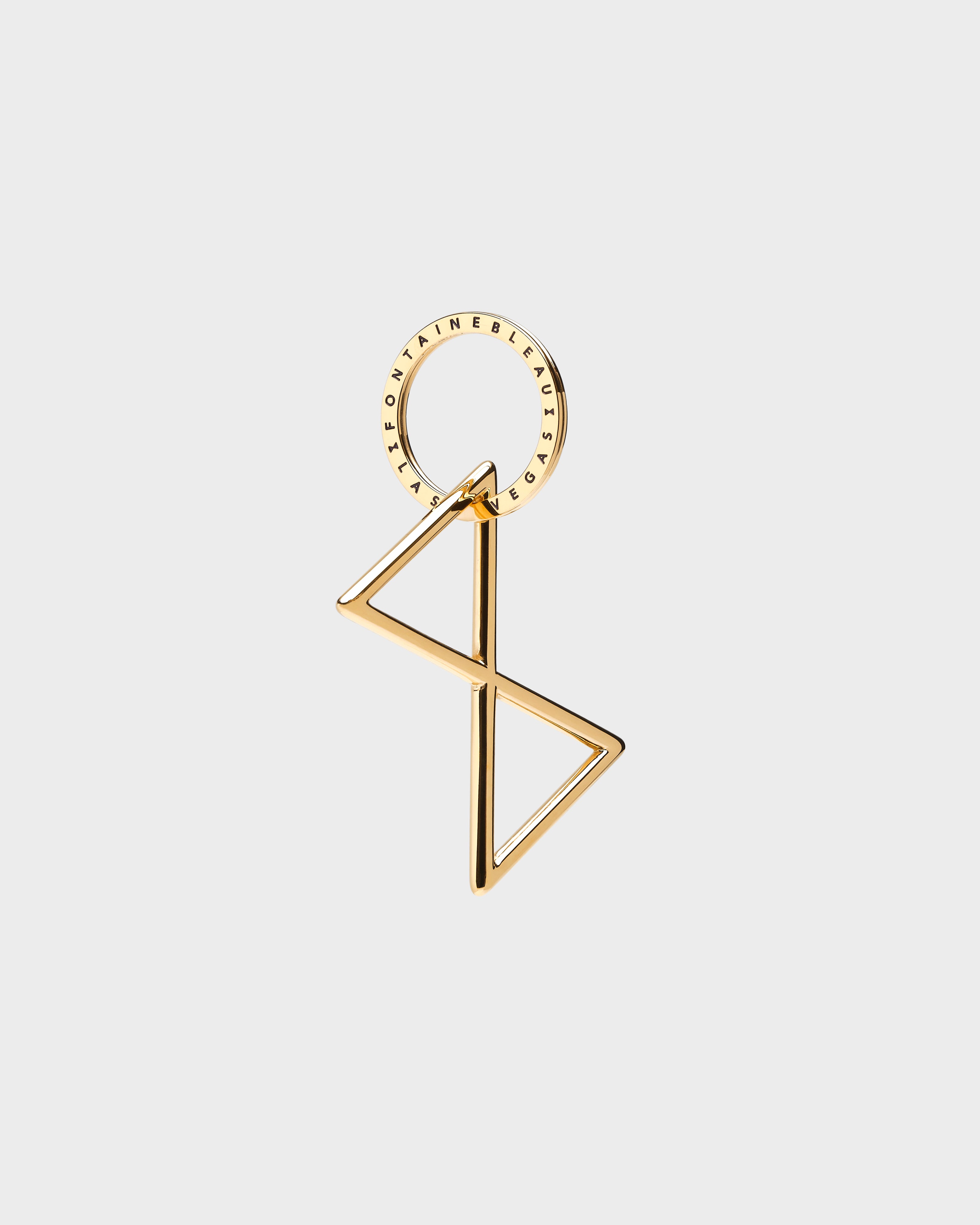 Bowtie Cutout Metal Keychain