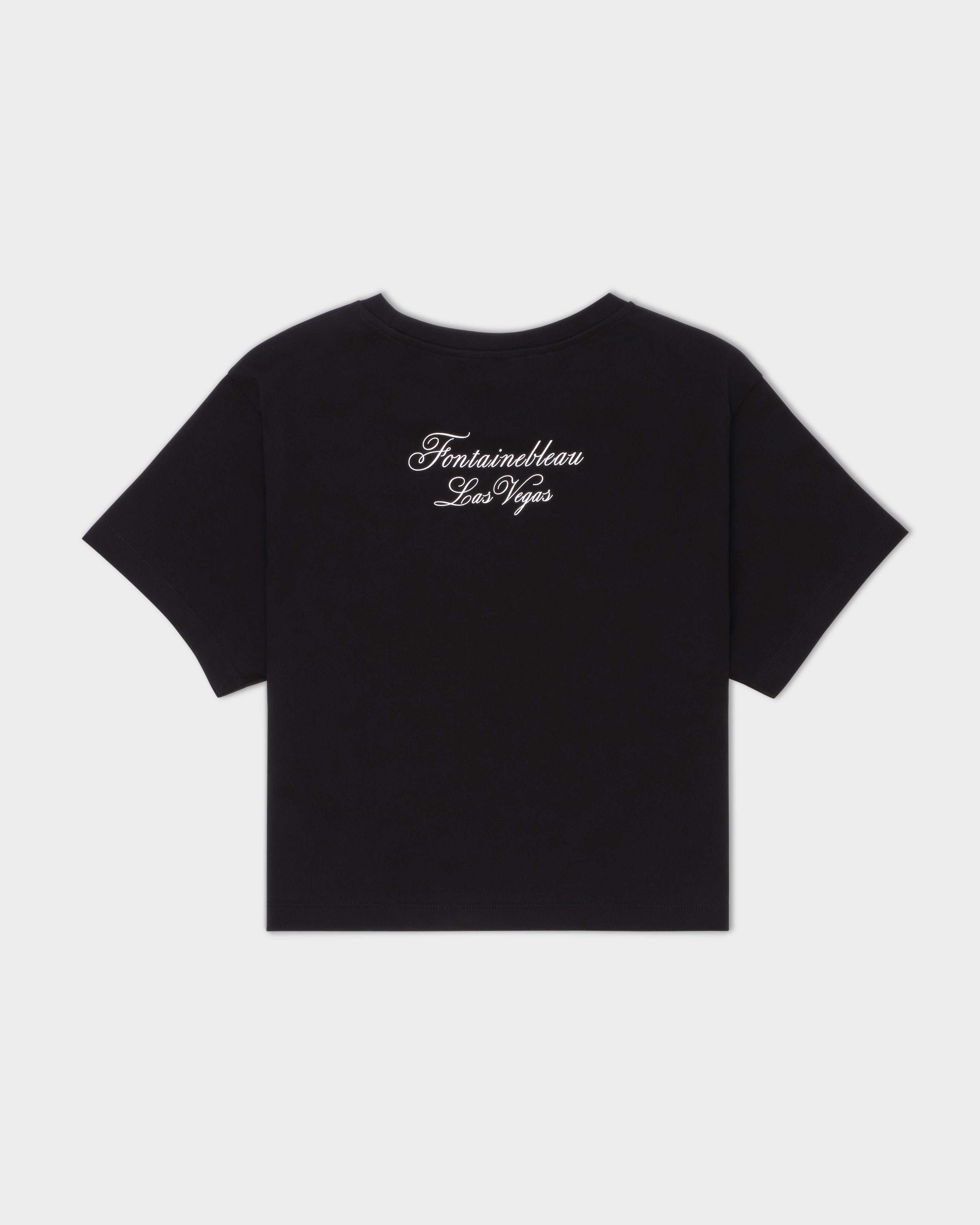 Unisex Crop T‑Shirt with FBLV Crest – Mini Logo